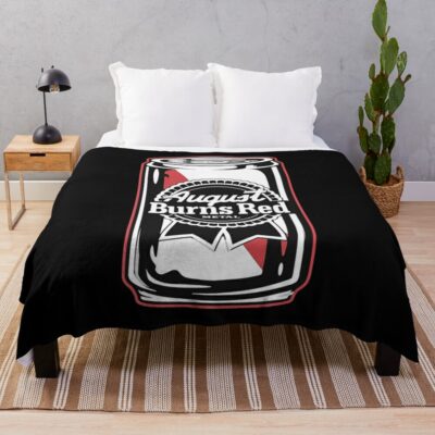 White Washed August Burns Hardcore Band Throw Blanket Official August Burns Red Merch