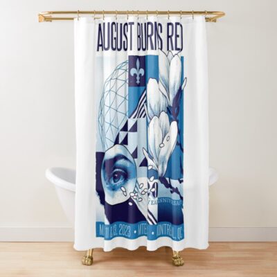 White Flower Eye Shower Curtain Official August Burns Red Merch
